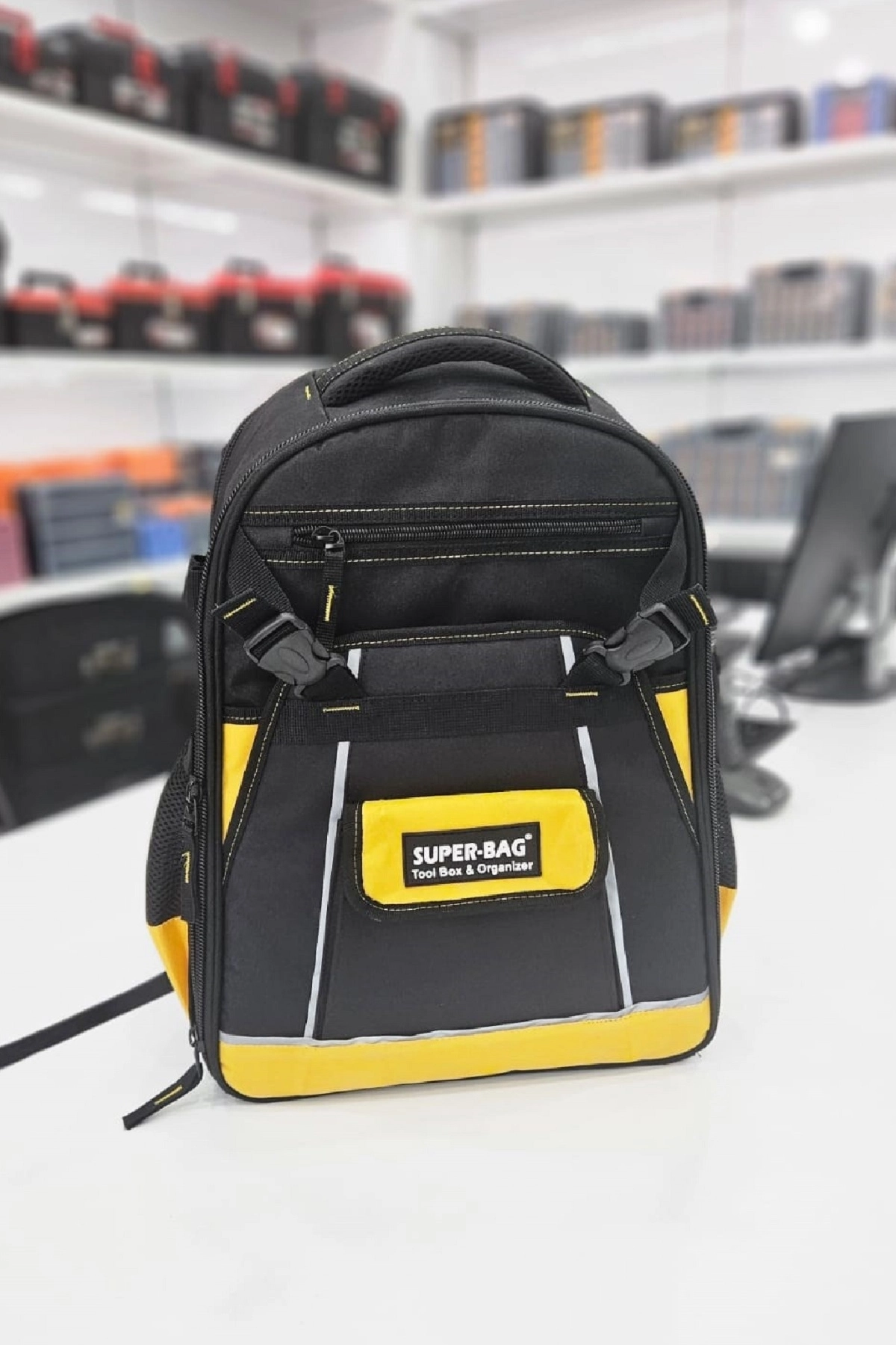 Maxtool L Boy Boş Bez Sırt Takım Çantası İmperteks Keten Çanta Super-Bag ASR-2025