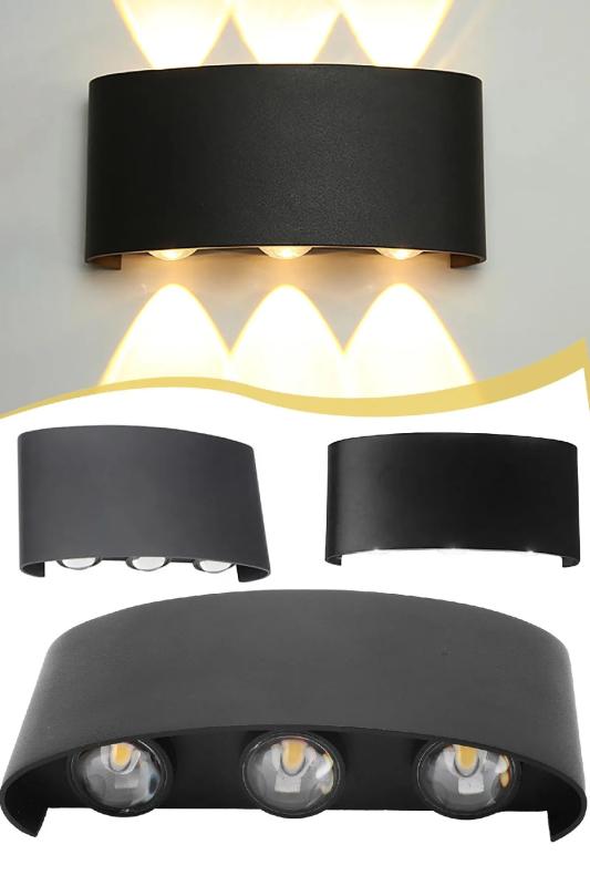 Modern Çift Yönlü LED Duvar Lambası Oturma Odası Yatak Odası Lambası Merdiven Koridor Lambası Aplik