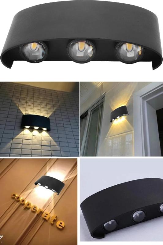 Modern Çift Yönlü LED Duvar Lambası Oturma Odası Yatak Odası Lambası Merdiven Koridor Lambası Aplik