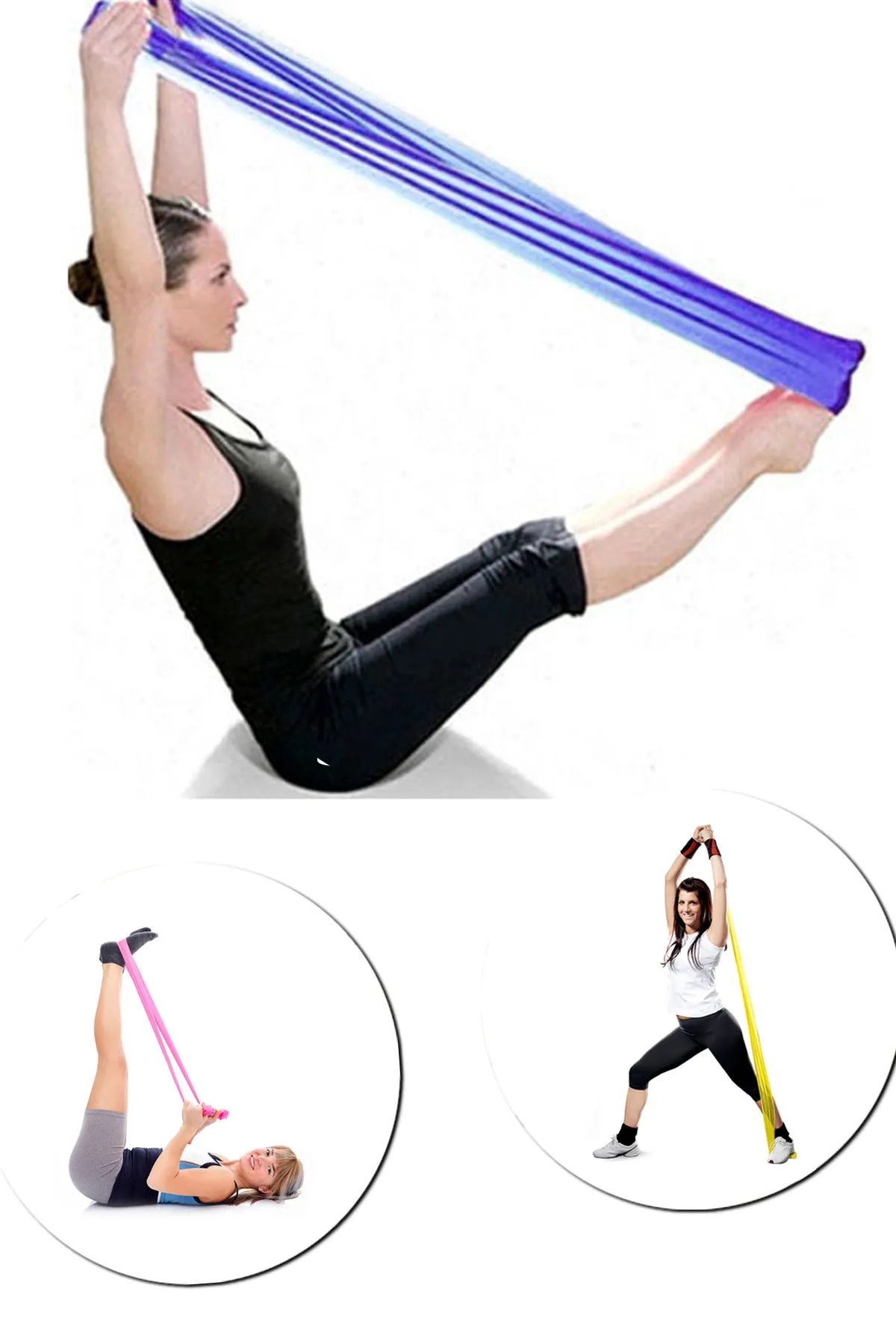 Pilates Bandı Pilates Egzersiz ve Spor Lastiği