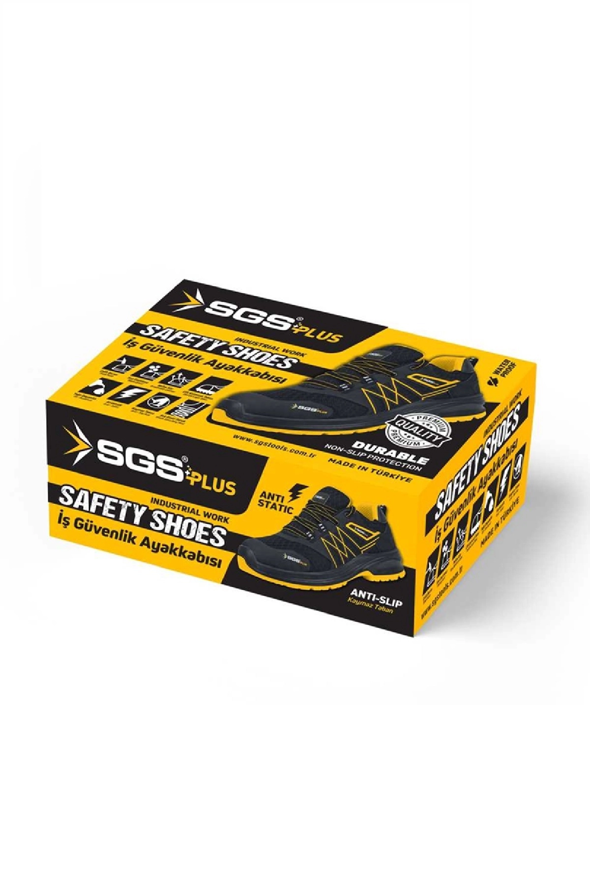 SGS CROSS S1 Çelik Burunlu Kaymaz Tabanlı Sıvı Geçirmez İş Ayakkabısı No 42