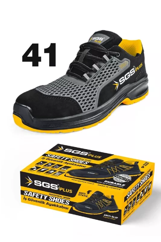 SGS FLEXO S1 Çelik Burunlu Kaymaz Tabanlı Sıvı Geçirmez İş Ayakkabısı No 41