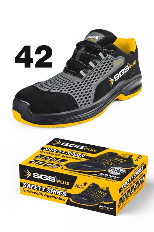 SGS FLEXO S1 Çelik Burunlu Kaymaz Tabanlı Sıvı Geçirmez İş Ayakkabısı No 42