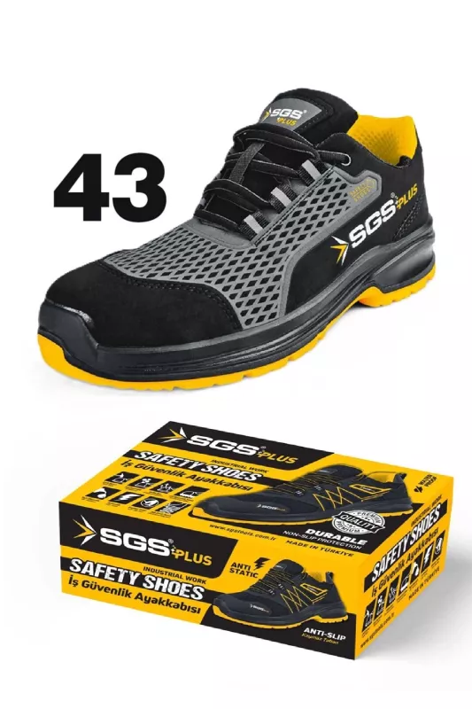SGS FLEXO S1 Çelik Burunlu Kaymaz Tabanlı Sıvı Geçirmez İş Ayakkabısı No 43