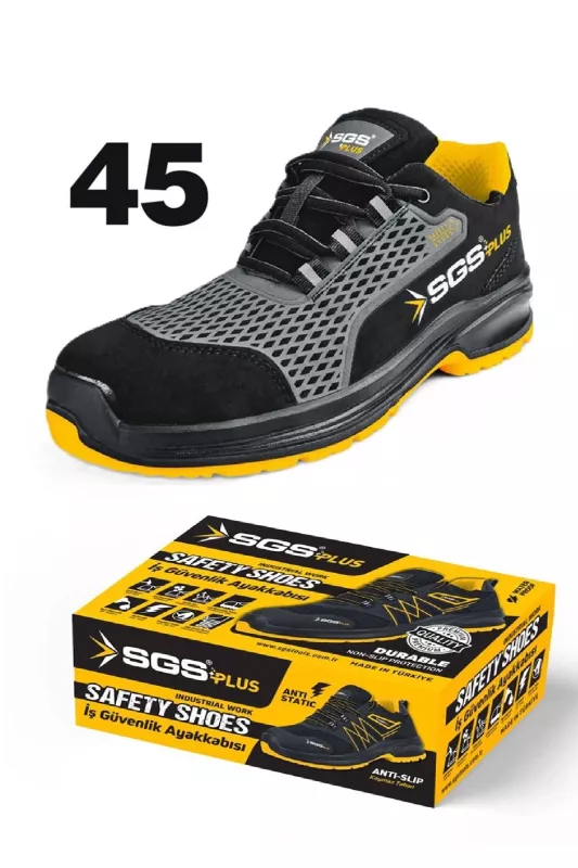 SGS FLEXO S1 Çelik Burunlu Kaymaz Tabanlı Sıvı Geçirmez İş Ayakkabısı No 45