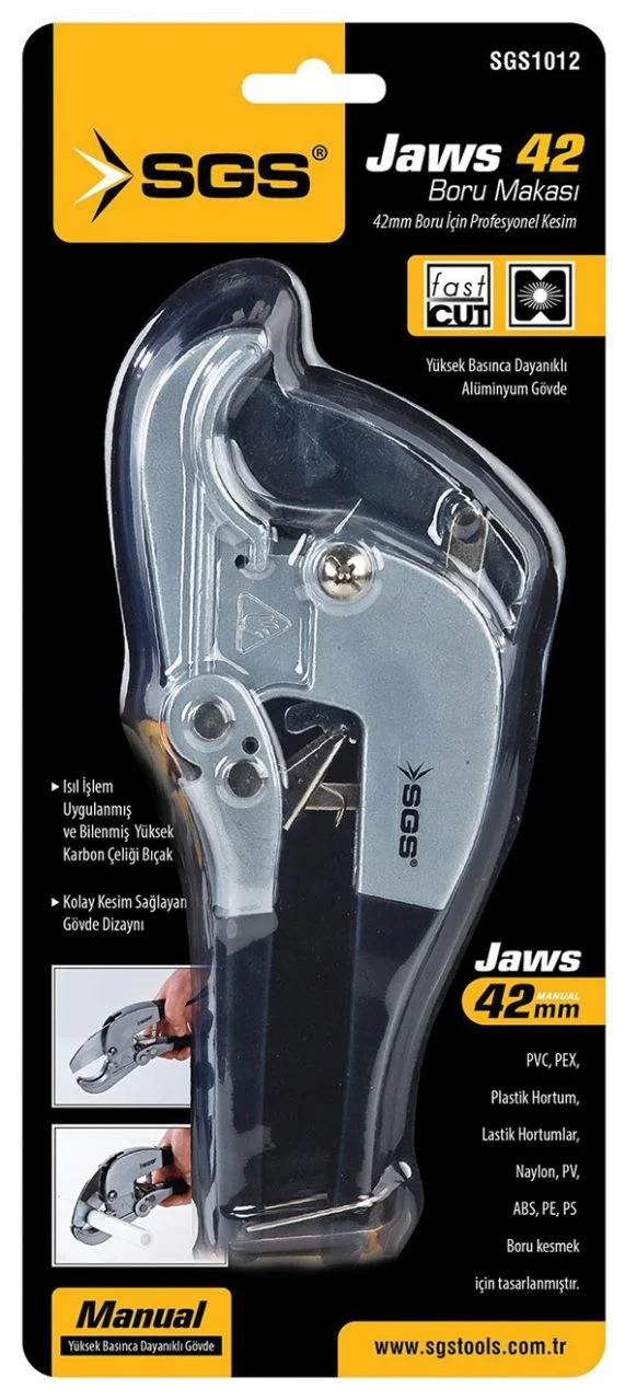 SGS Jaws42 Profesyonel Boru Makası 42mm SGS1012 Alüminyum Gövde