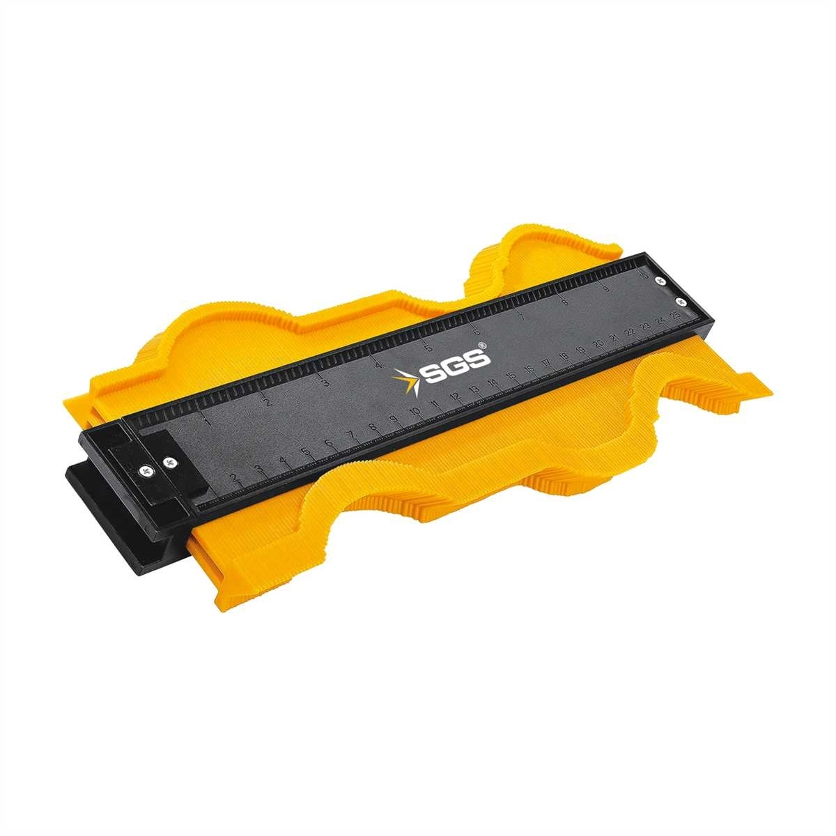 SGS MAGIX Şablon Cetveli 25x10 cm Karmaşık Şekil ve Profil Kopyalama Aleti SGS980