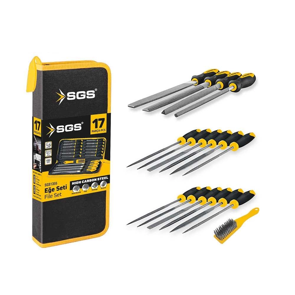 SGS MasterForge 17 Parça Profesyonel Eğe Seti SGS1355 Çantalı