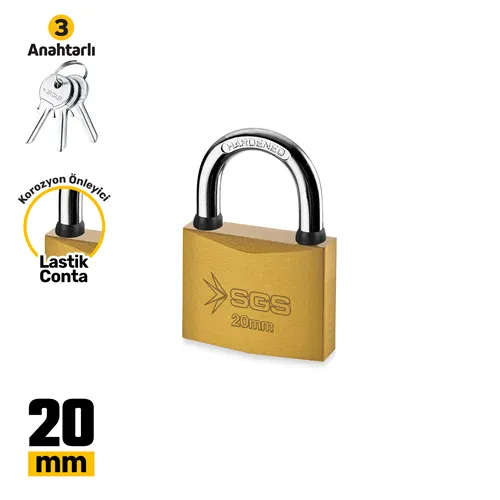 ASMA KİLİT SARI BOYALI 20MM