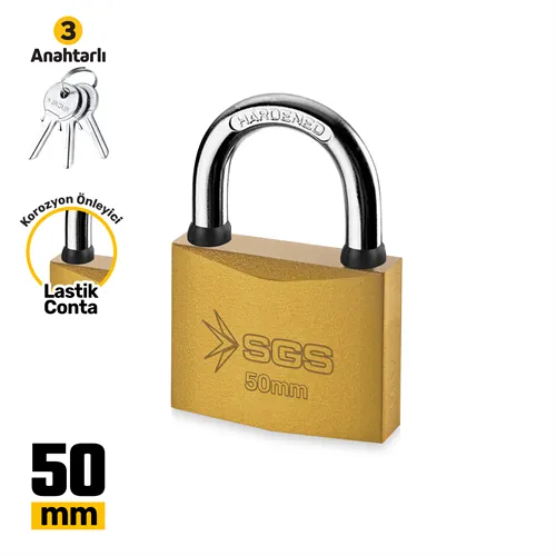 ASMA KİLİT SARI BOYALI 50MM