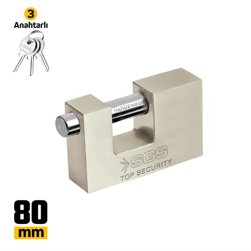 ASMA KİLİT KAYAR MİLLİ SATEN KAPLAMA 80MM