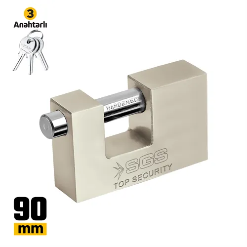 ASMA KİLİT KAYAR MİLLİ SATEN KAPLAMA 90MM