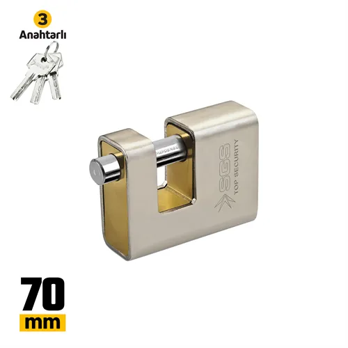 ASMA KİLİT KAYAR MİLLİ ÇELİK KORUMALI 70MM