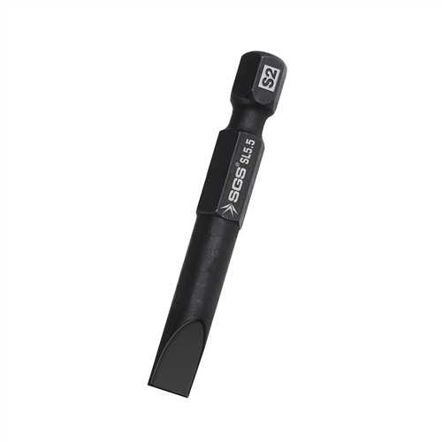 DÜZ UÇLU BİTS S2 SL5,5*50mm Black-Pro Series