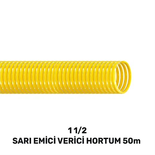 1-1/2’’ SARI EMİCİ VERİCİ HORTUM 50 MT (440gr/mt)