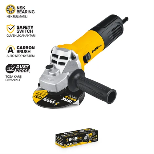ENDÜSTRİYEL AVUÇ TAŞLAMA 1400 WATT 125MM DEVİR AYARLI