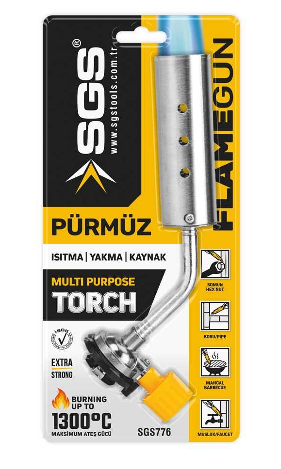 Biterse® SGS 776 Şalümo Pürmüz Çok Amaçlı Torch Başlığı