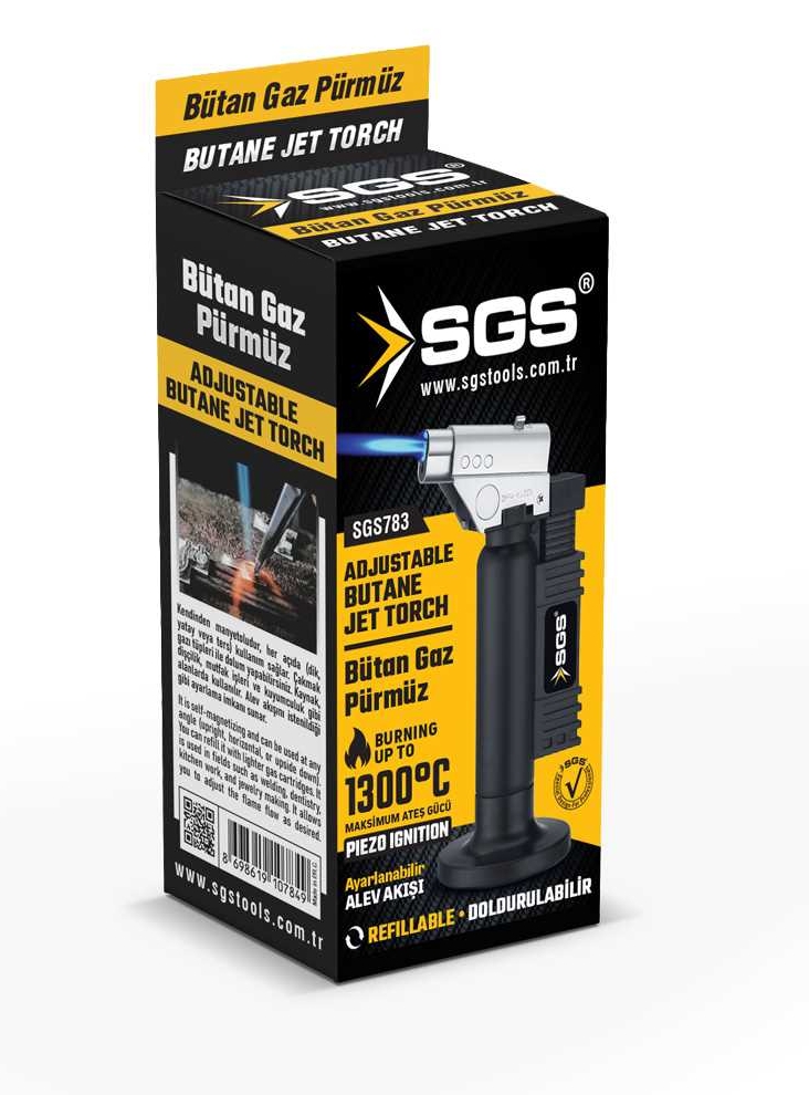 Biterse® SGS 783 Jet Torch Pürmüz Çakmak - 1300°C Rüzgara Dayanıklı
