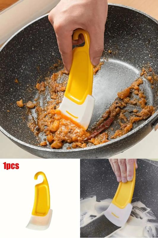 Silikon Uçlu Çizdirmez Çok Amaçlı Spatula Kir Yağ Hamur Kek Kazıyıcı Mutfak Spatulası