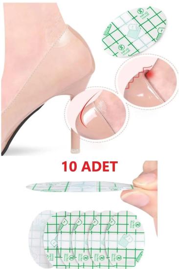10 Adet Ayakkabı Vurma Sürtünme Önleyici Bant