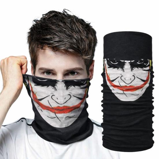 Joker Desenli Çok Amaçlı Buff – Yüz, Boyun Maskesi ve Bandana No 5