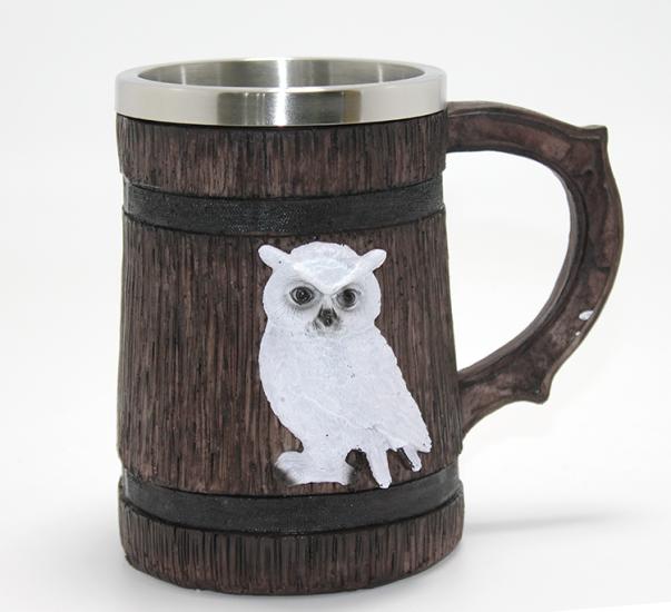 Harry Potter Hedwig Temalı 3D Kabartmalı Çelik Kupa Bardak