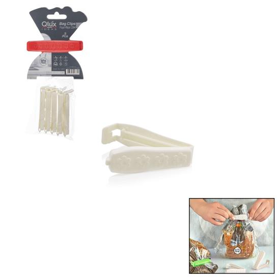 5’li Poşet Klipsi Seti - Plastik - Poşet Kapatıcı