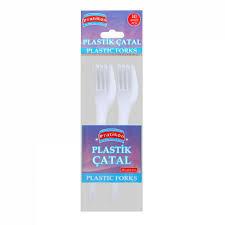 Plastik Çatal Seti - 10’lu Paket - Beyaz Renk - Kullan At Çatal