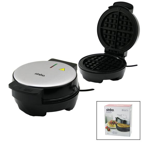 Sinbo Belçika Waffle Makinesi - 4 Waffle Kapasiteli - Yapışmaz Plaka