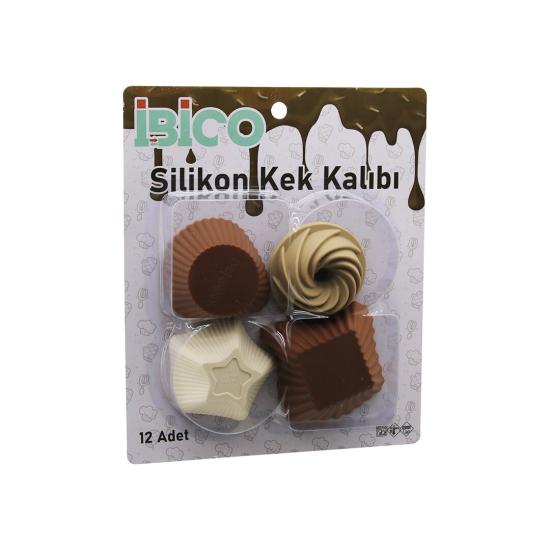 Muffin Kek Kalıbı Seti - 12’li Paket - Karışık Şekilli Set