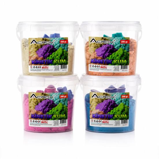 Kinetik Kum - 200 gr - Ele Yapışmaz - 2 Plastik Kalıp Hediyeli - Sağlığa Uygun Kinetik Kum - 200 gr - Ele Yapışmaz - 2 Plastik Kalıp Hediyeli - Sağlığa Uygun