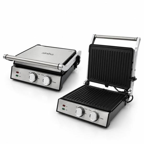 Sinbo Izgara ve Tost Makinesi - Yapışmaz Yüzey - 4 Dilim Kapasiteli