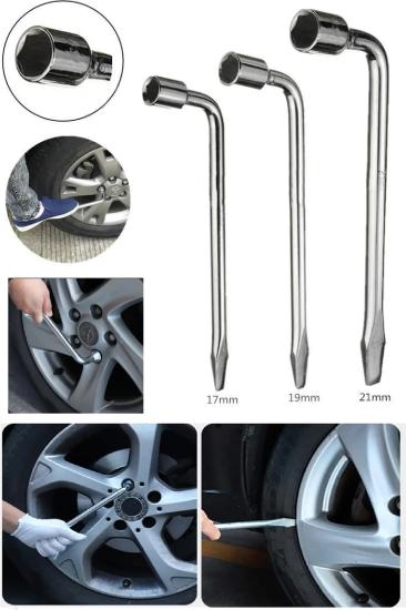 19 mm L Tipi Bijon Altıgen Bijon Anahtarı L Bijon Düz Tornavida Uçlu