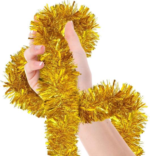 Simli Parti Süsü 2 Metre Gold