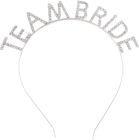 Gümüş Kaplama Kristal Taşlı Team Bride Taç
