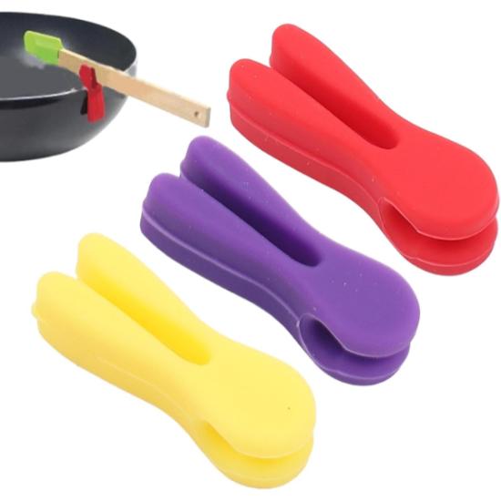 Silikon Tava Kaşık Tutacağı 3’lü Paket