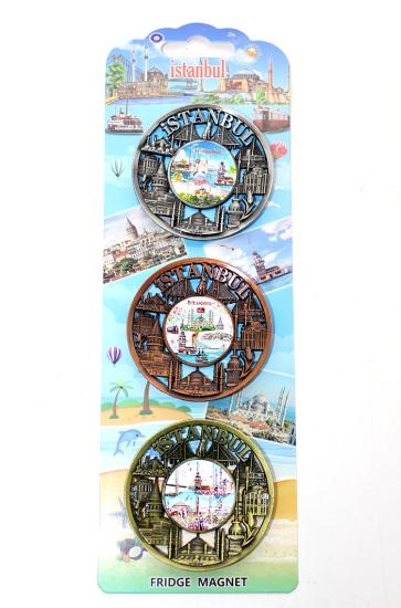 İstanbul Temalı Metal Magnet 3’lü Set Model 1