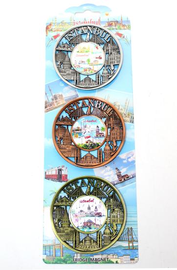 İstanbul Temalı Metal Magnet 3’lü Set Model 2