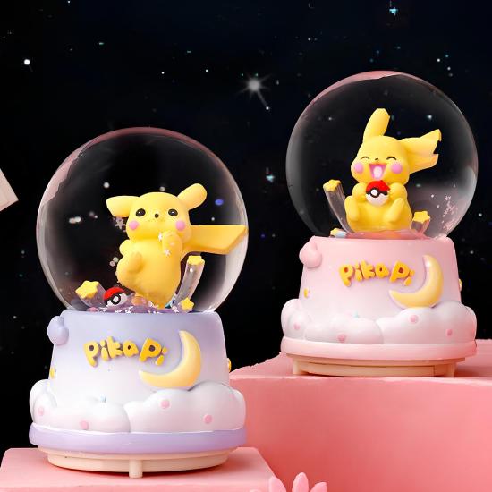 Pokemon Üflemeli Işıklı Müzikli Kar Küresi Orta Boy