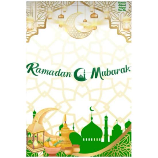 Kaligrafi Ramazan Süsü Yeşil - Ramadan Mubarak