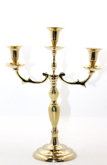 Pirinç 3’lü Şamdan Model 2