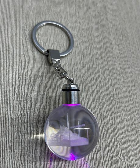 Ledli Sultanahmet Tasarımı Kristal Anahtarlık