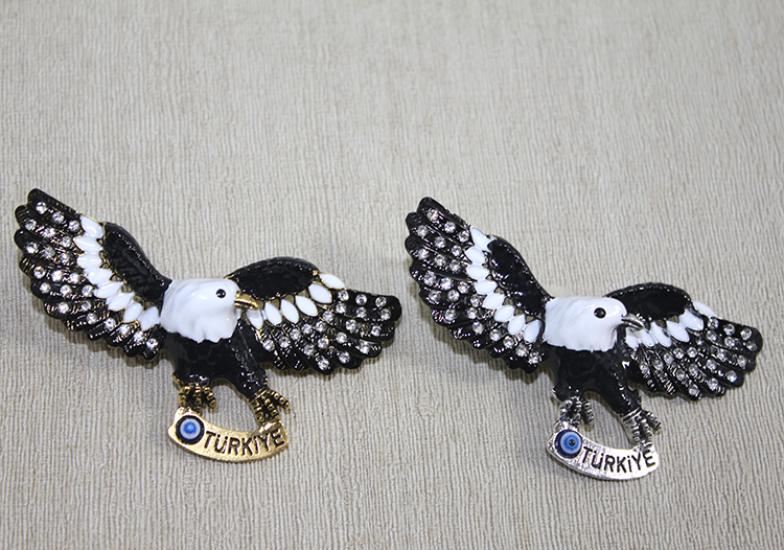 Swarovski Taşlı Kartal Figürlü Magnet