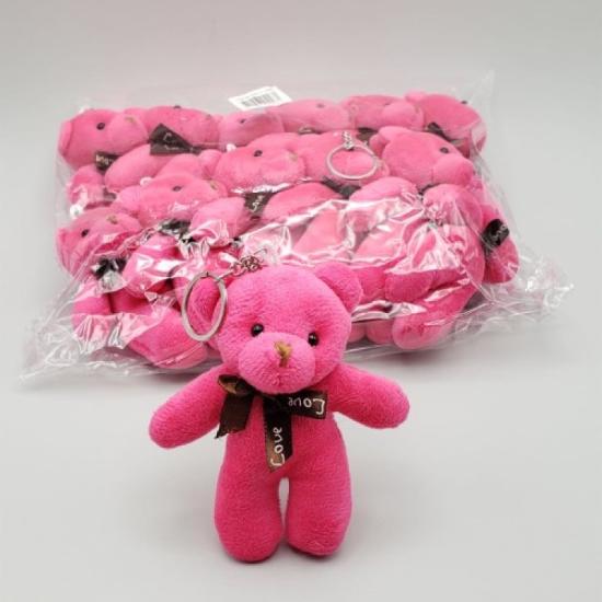 Mini Ayıcık Anahtarlık Pembe Renk