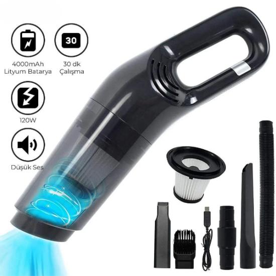 5 Başlıklı Araç Süpürgesi