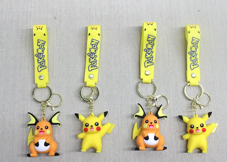 Pikachu Raichu Silikon Anahtarlık