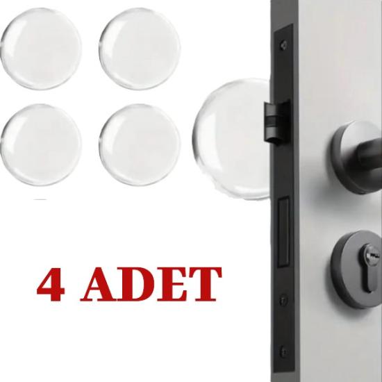 Şeffaf Silikon Mobilya ve Kapı Durdurucu Darbe Pedi 4’lü Set