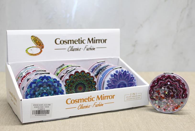 Mandala Desenli Hareketli Sulu El Aynası - Model 6