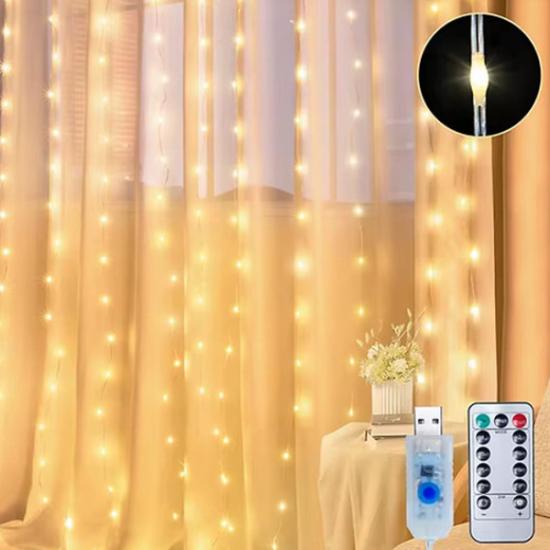 3x3 Kumandalı Perde LED