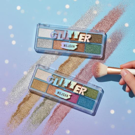 8 Renk Yaz Glitter Far Paleti - 2’li Set